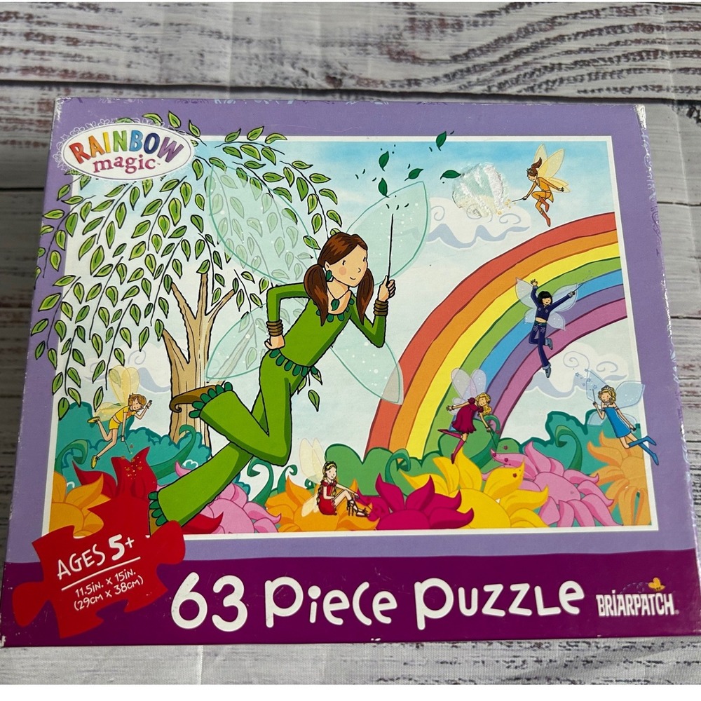 Briarpatch Rainbow Magic 63 Piece Puzzle Fairy Garden Scene